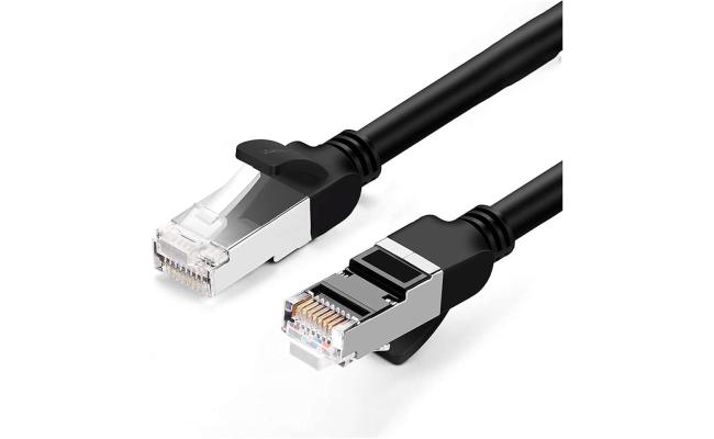 UGREEN Cat6 UTP Round Ethernet Cable Pure Copper 10M - Black